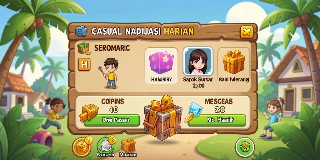 x78 - Tangkapan layar menampilkan berbagai item dan power-up.